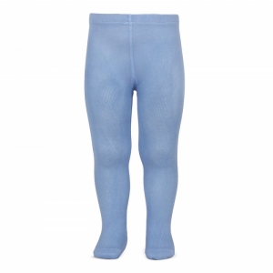 Plain stich basic tights 446 - Soft blue