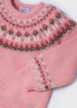 Jacquard sweater 040 - Blush