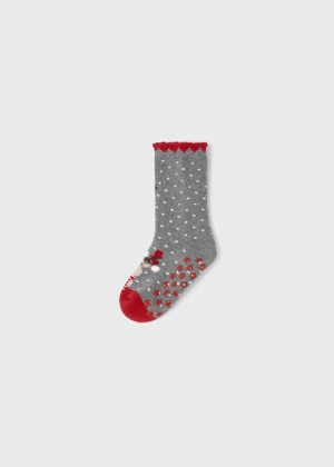 Non-slip socks 087 - Red