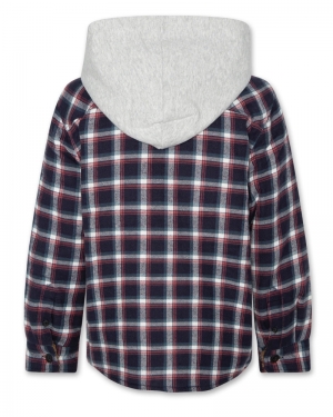 Andrew hooded teddy shirt 000795 - Navy