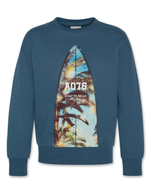 Zachary sweater relax 756 - Denim blu