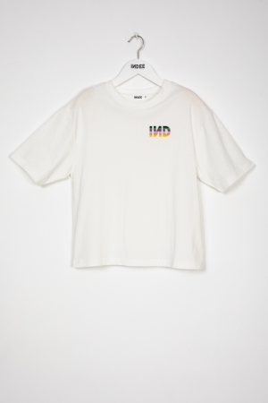 Embroidered logo TS Off white