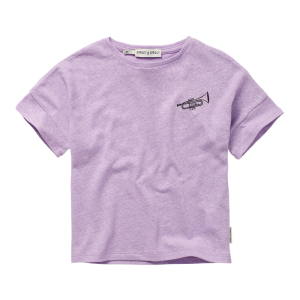 Linen t-shirt musica Lilac breeze
