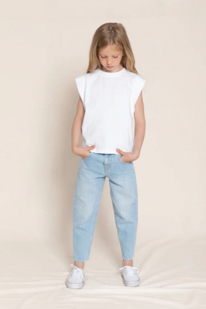 Slouchy fit jeans Bleached blue