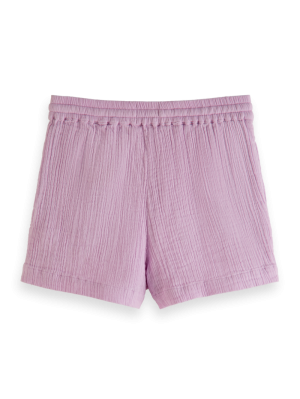 Crinkle-cotton shorts 1179 - Orchid