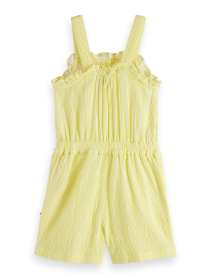 Crinckle cotton jumpsuit 5563 - Yellow w