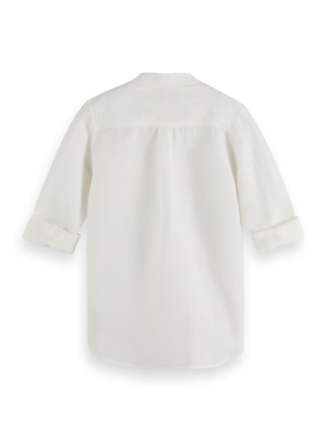 Linen LS shirt 0006 - White
