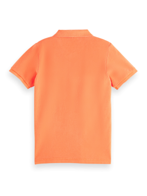 Garment-dyed SS pique polo 5582 - Neon spi