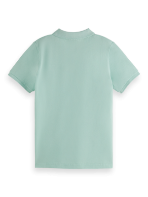 Garment-dyed SS pique polo 0108 - Mint
