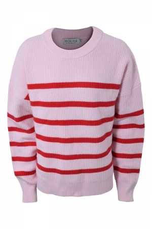 Striped knit 201 - Pink
