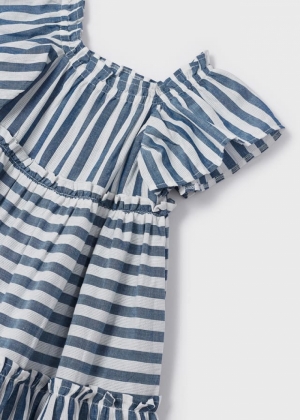 Stripes dress 024 - Porcelain