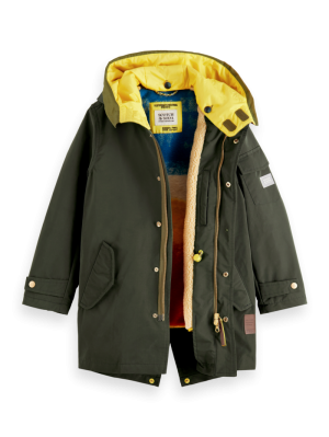 Teddy lined jacket water repel 2447 - Forest g