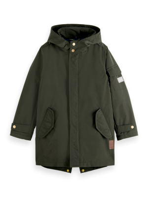 Teddy lined jacket water repel 2447 - Forest g