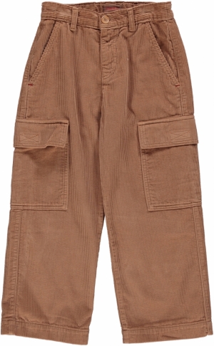 Woven trousers boys and girls 43 - Toffee