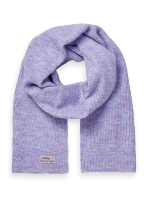 Knitted scarf 5984 - Lavender