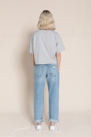 High waist 5 pocket jeans 251 - Bleached 