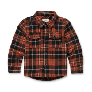 Shirt flannel check Barn red