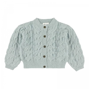 Girls cable cardigan Glass