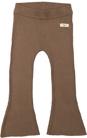 Knitted flared pants Brown
