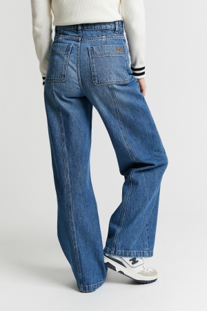 High waist wide leg jeans Denim