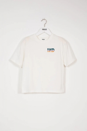 T-shirt SS embroidered logo Off white