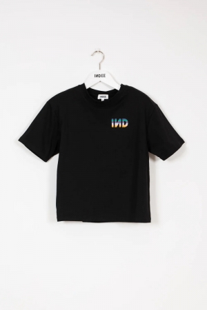 T-shirt SS embroidered logo Black
