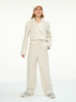 Cotton-linen pants 592 - Linen str